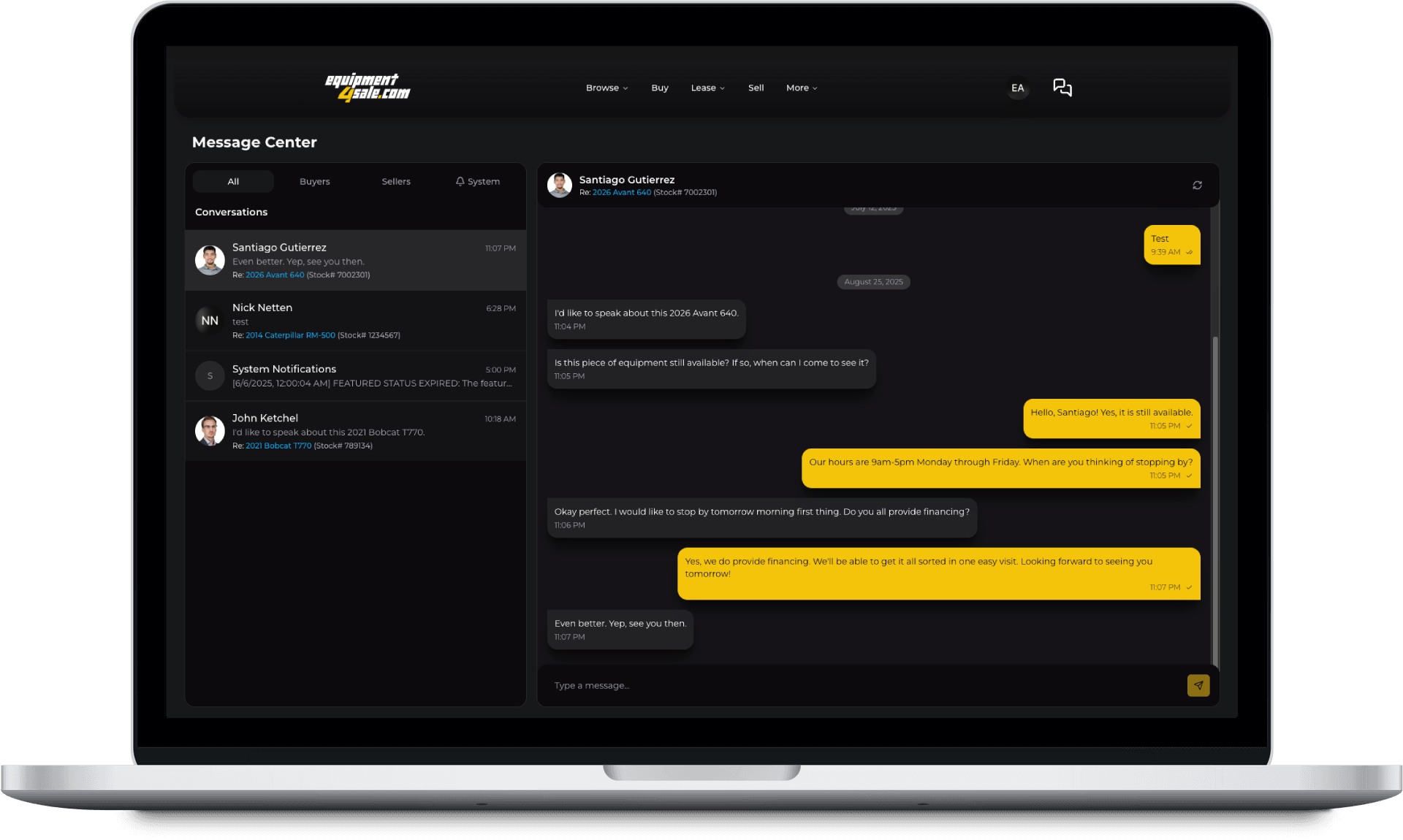 Unified messaging interface
